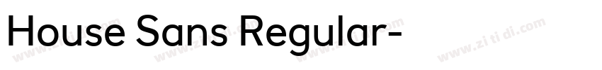 House Sans Regular字体转换